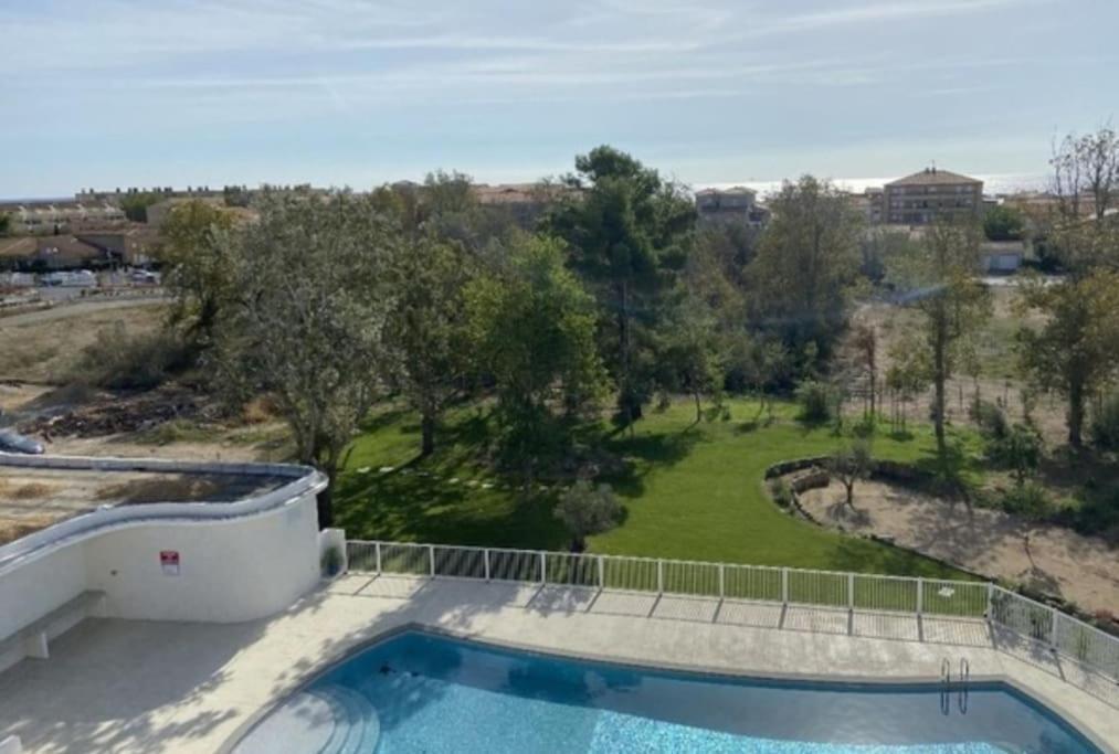 T2 Neuf + Piscine, 5 Mn A Pied Des Plages Sérignan 外观 照片